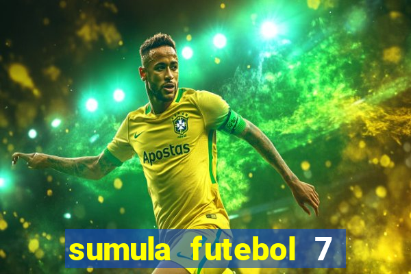 sumula futebol 7 society excel